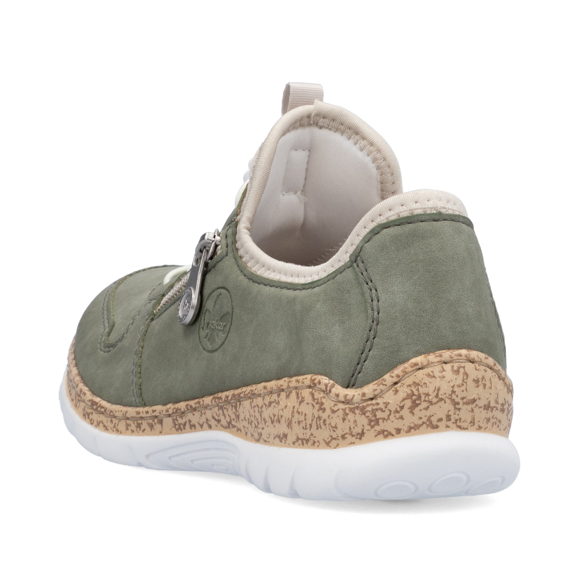 Green Elasticated Shoes for Women | Rieker N42G0-52