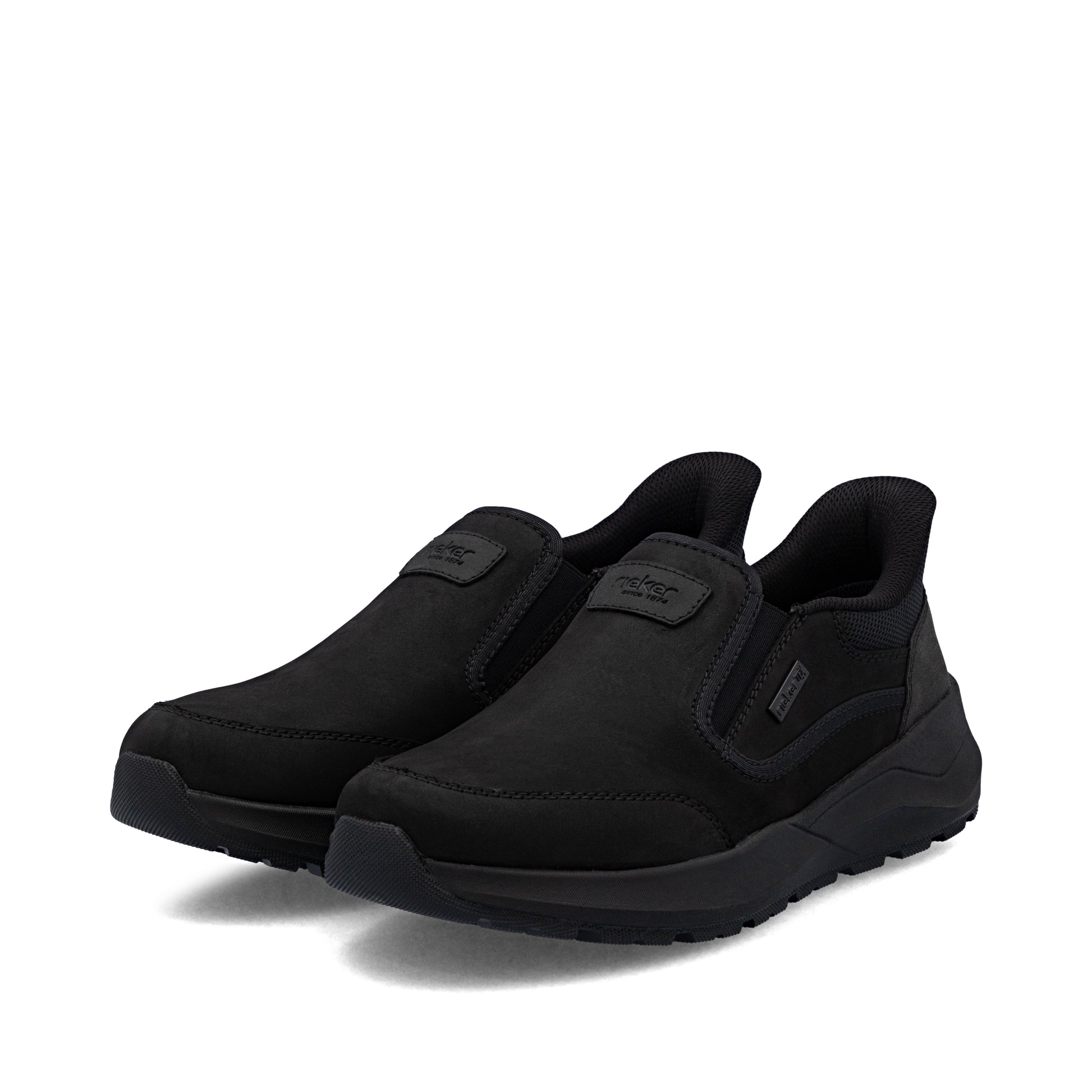 Black Elasticated Shoes for Men | Rieker 06052-00