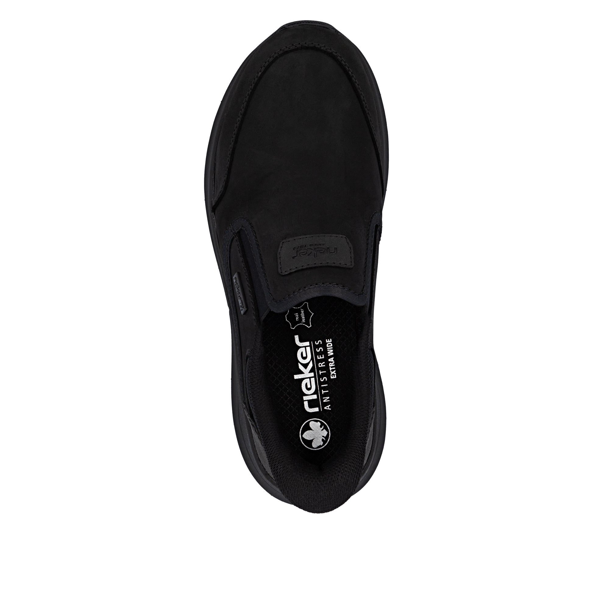Black Elasticated Shoes for Men | Rieker 06052-00