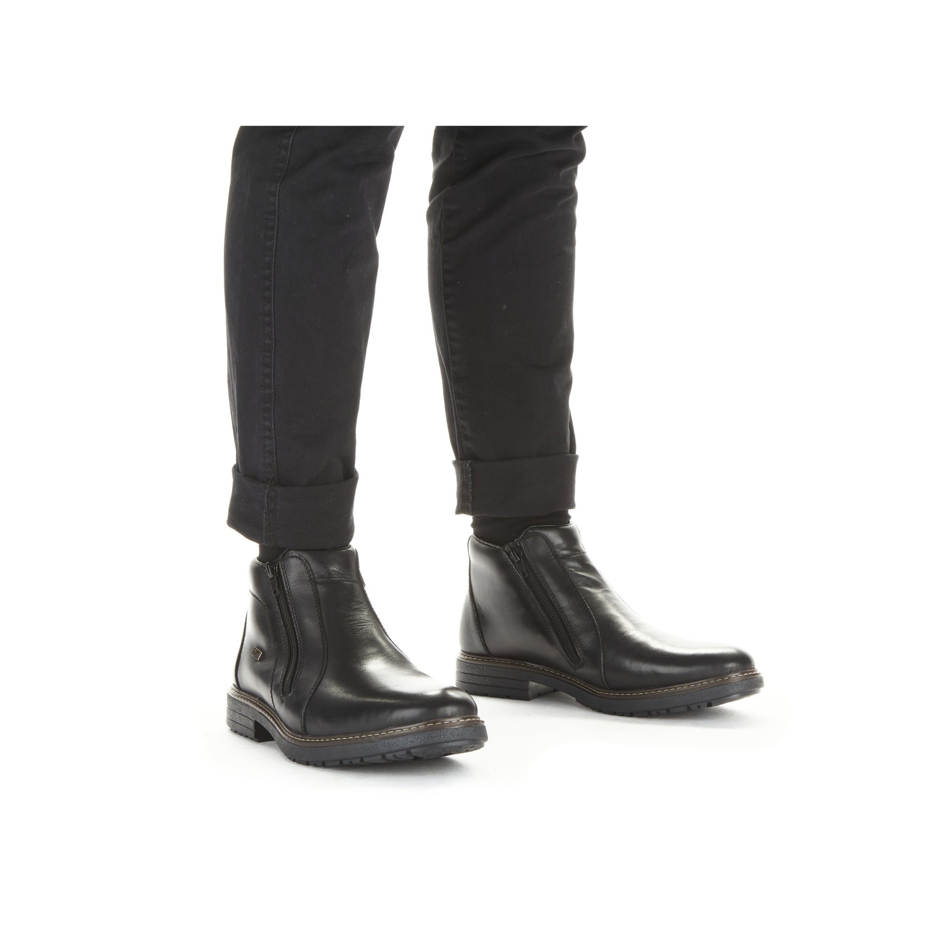 Black Zip Boots for Men | Rieker 33160-00