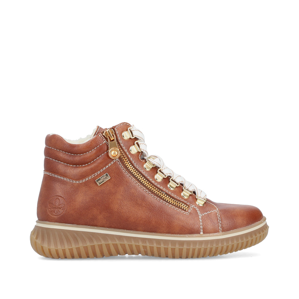 Brown Zip Boots for Women | Rieker 74233-24