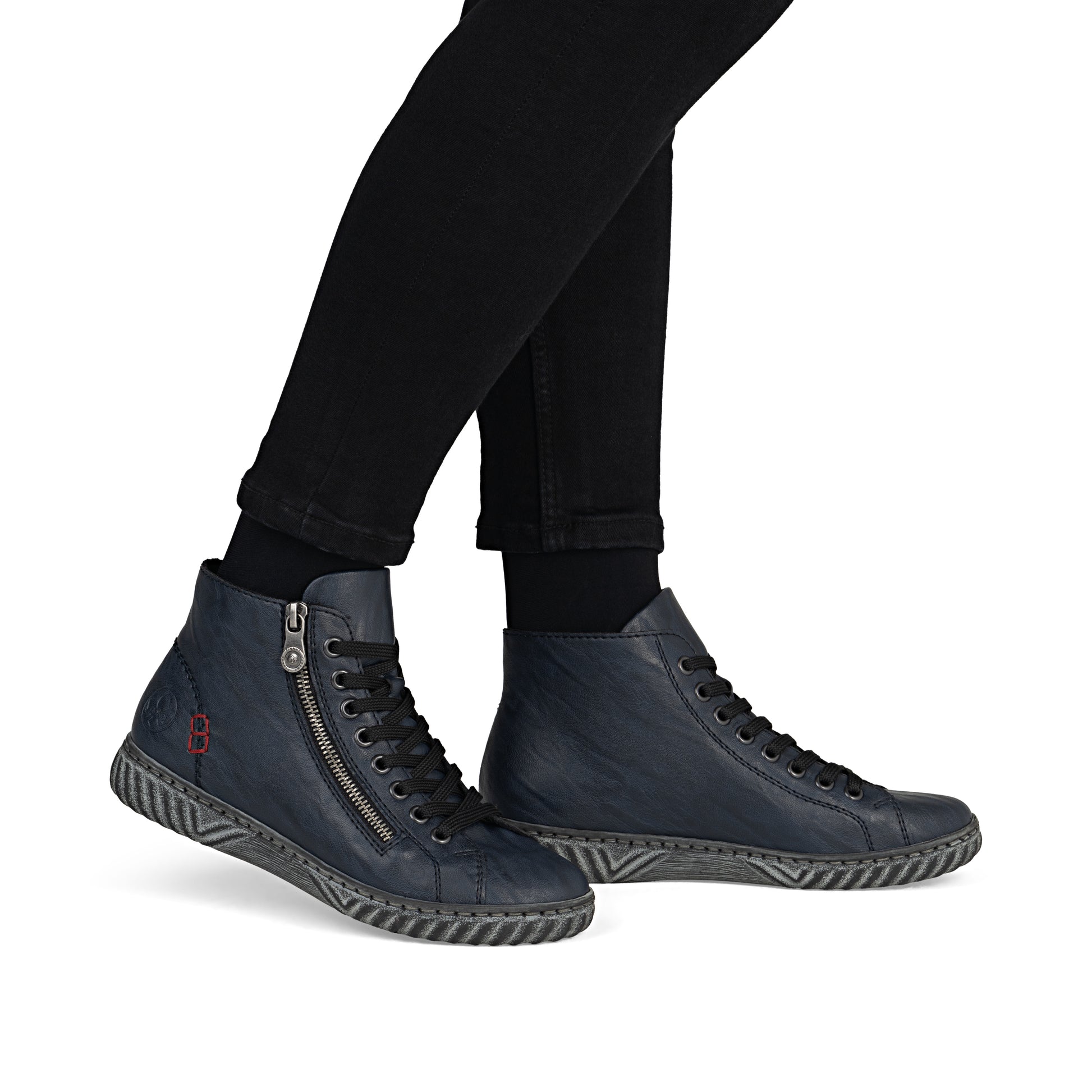 Blue Zip Boots for Women | Rieker N0921-14