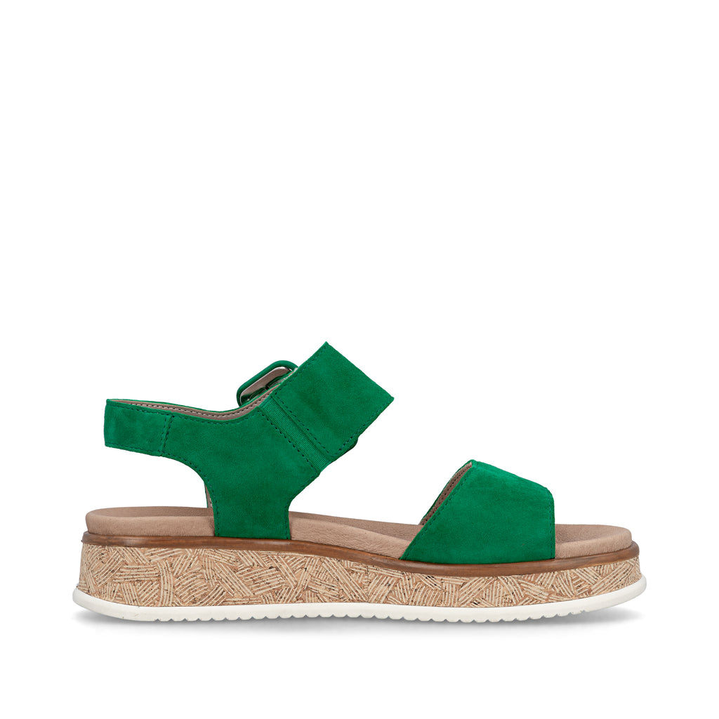Green Hook & Loop Sandals for Women | Rieker W0800-52