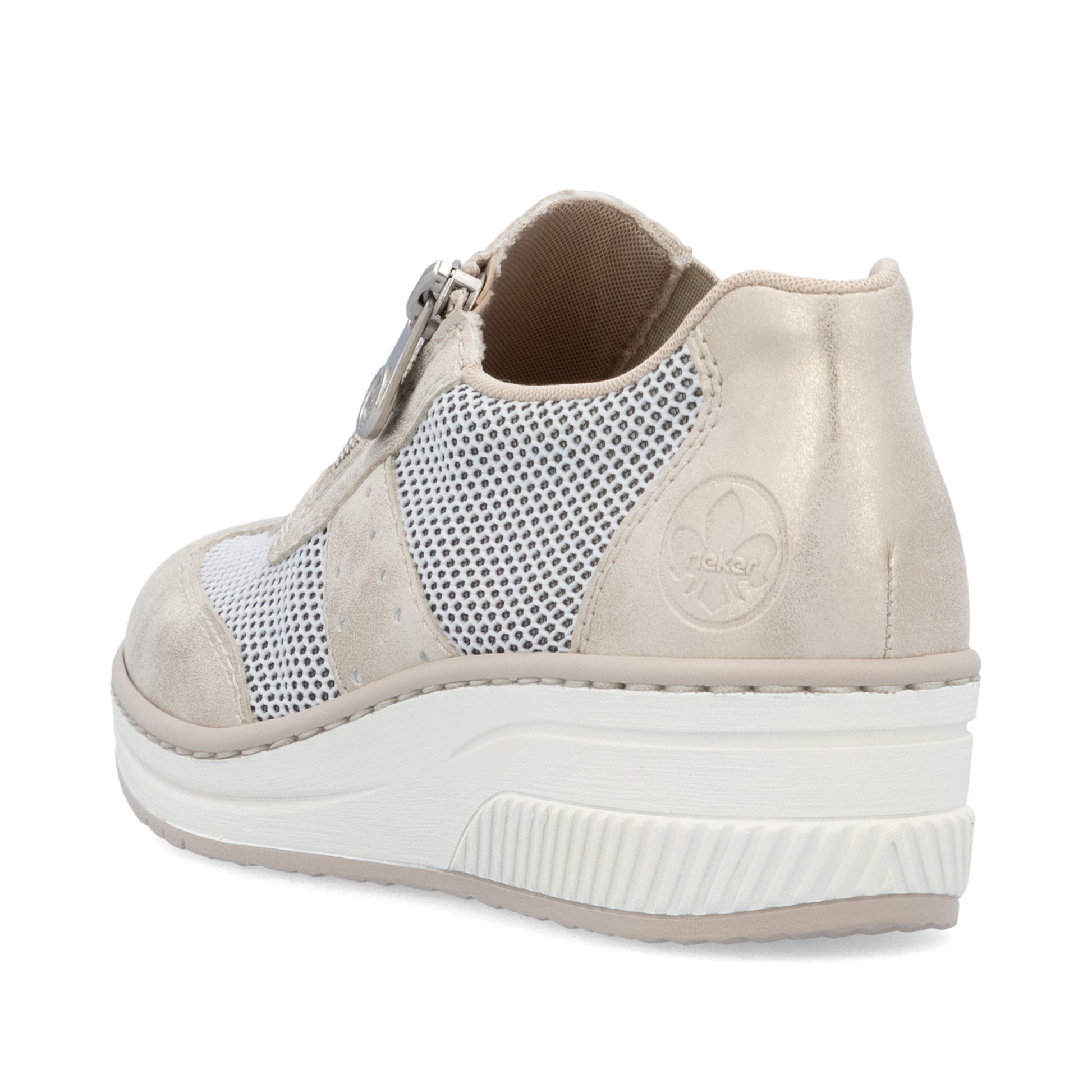 Beige Zip Shoes for Women | Rieker 48760-60