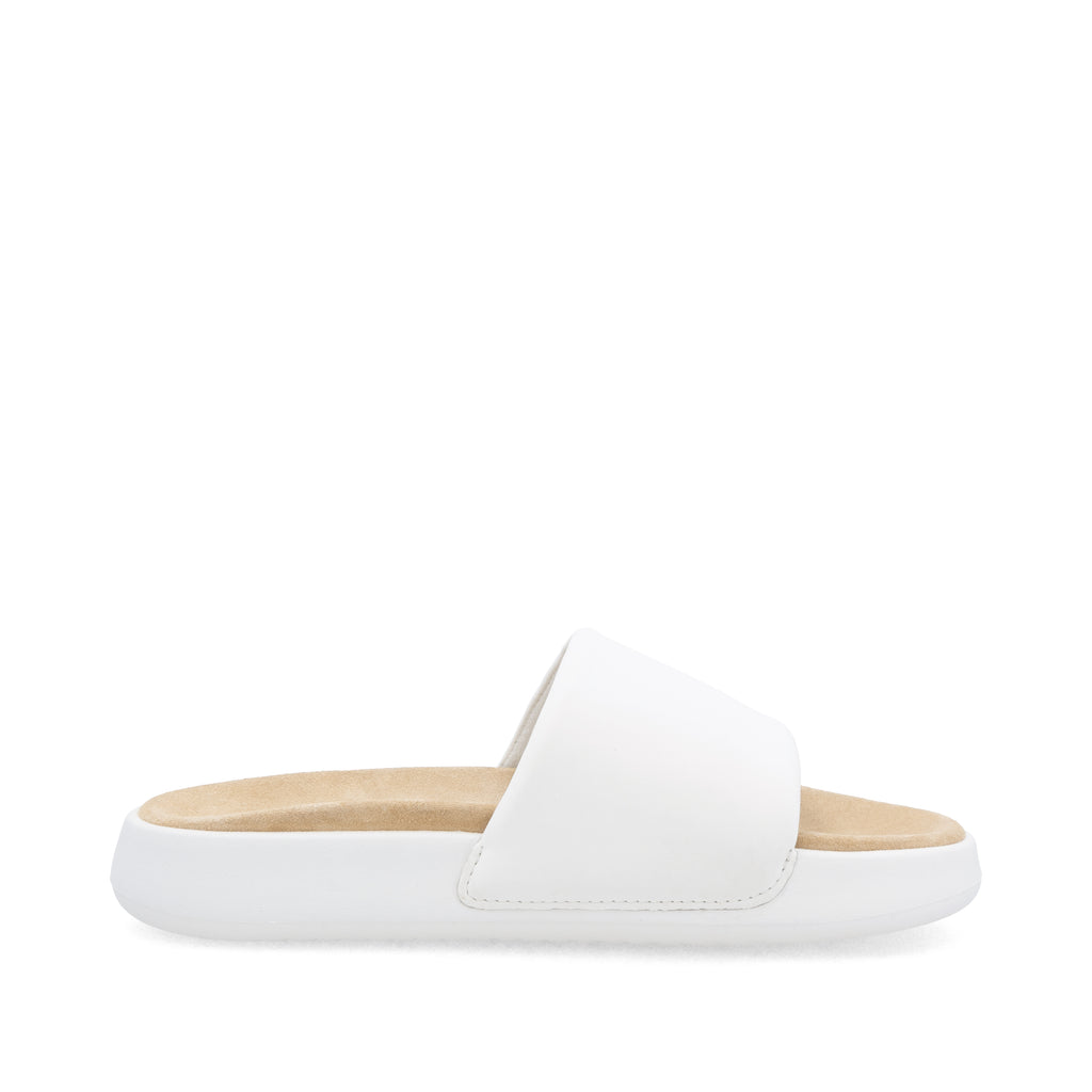 White Slip-On Sandals for Women | Rieker W3250-80