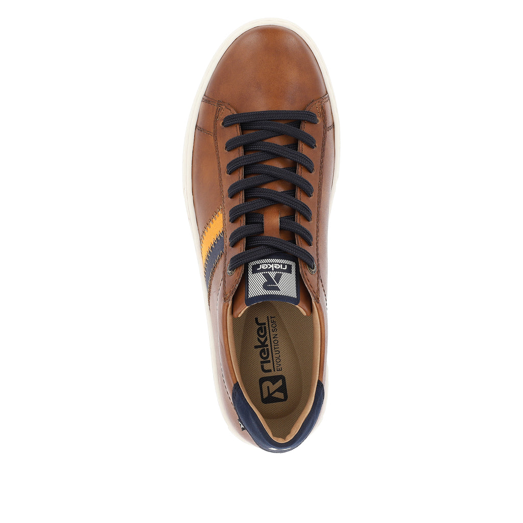 Brown Elasticated Shoes for Men | Rieker U0705-24
