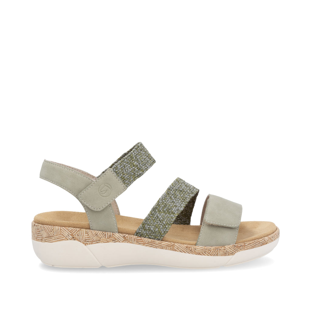 Green Hook & Loop Sandals for Women | Remonte R6861-52