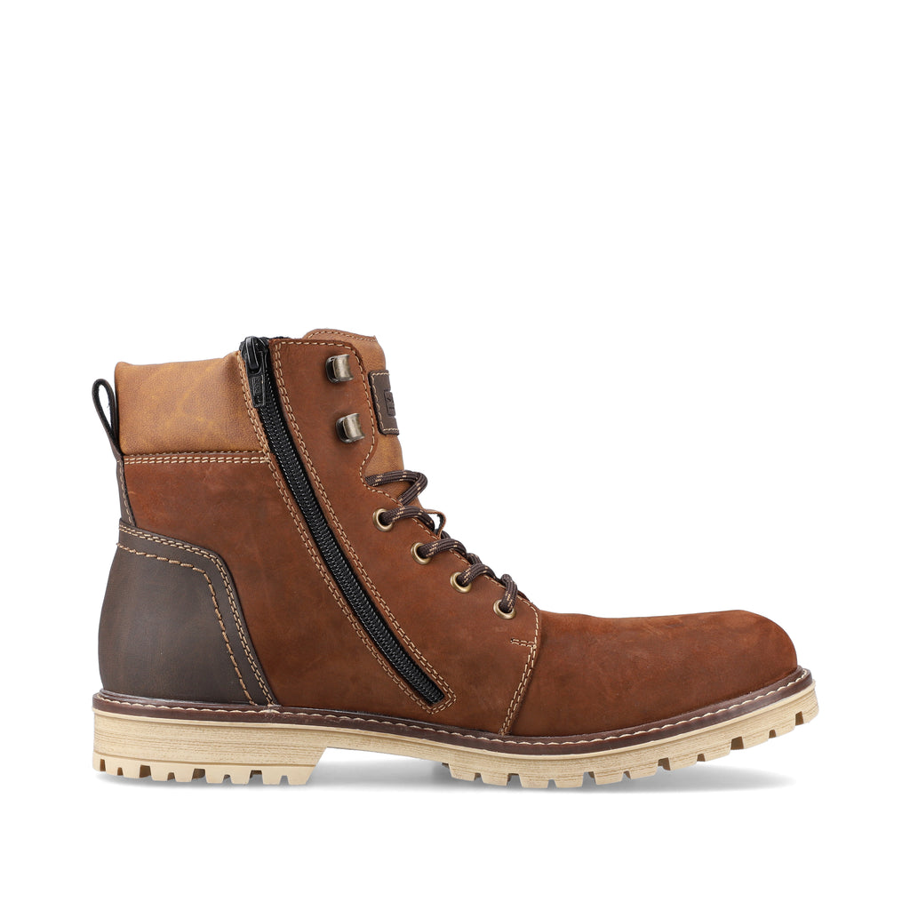 Brown Zip Boots for Men | Rieker F3613-22