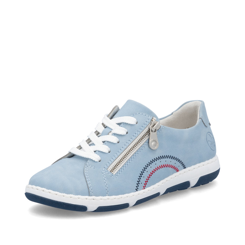 Rieker Women's Casual Lace-up Shoe - Blue | 42424-10