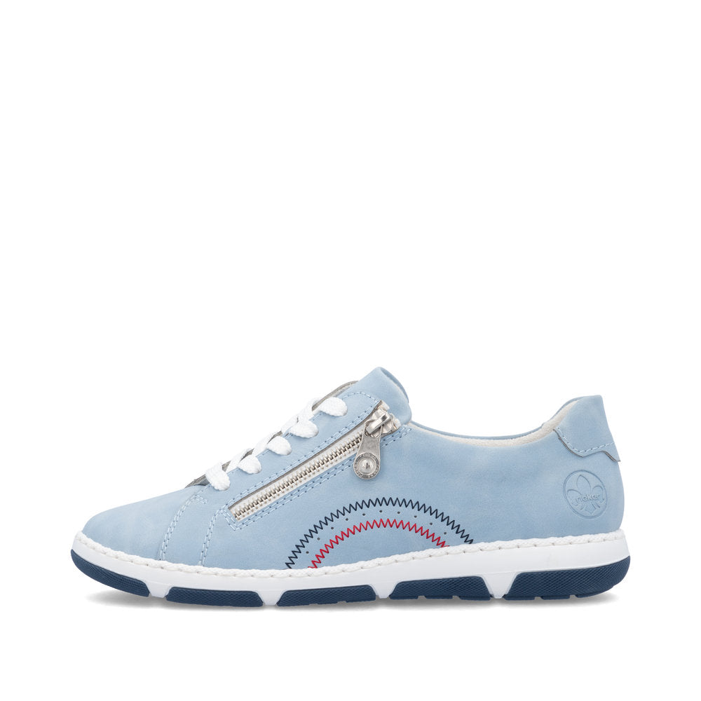 Rieker Women's Casual Lace-up Shoe - Blue | 42424-10