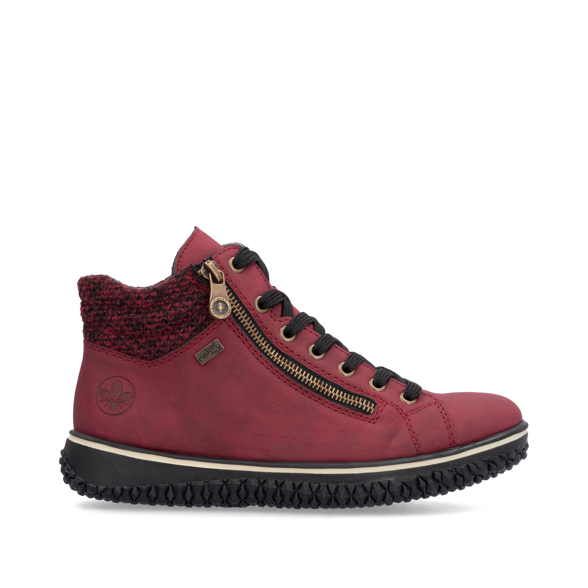 Red Zip Boots for Women | Rieker Z4263-35