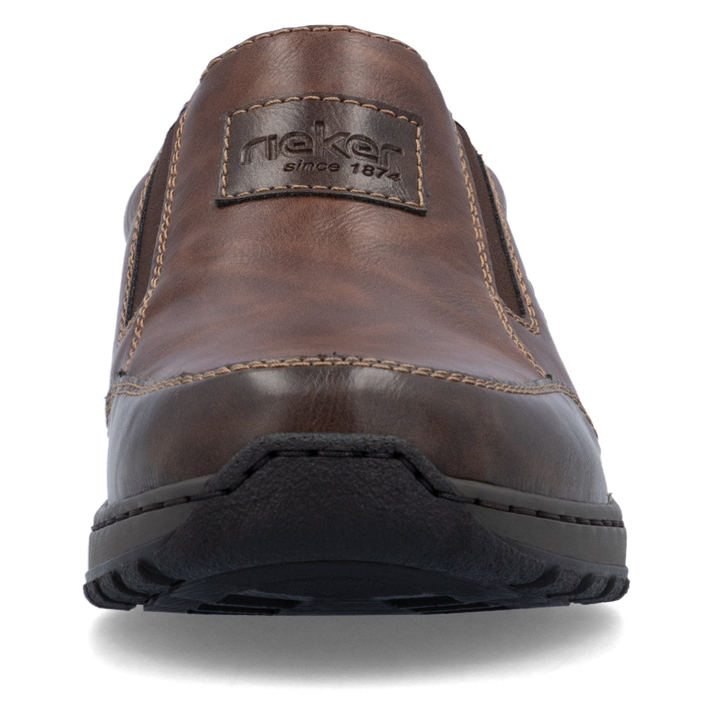 Brown Elasticated Shoes for Men | Rieker 03354-26