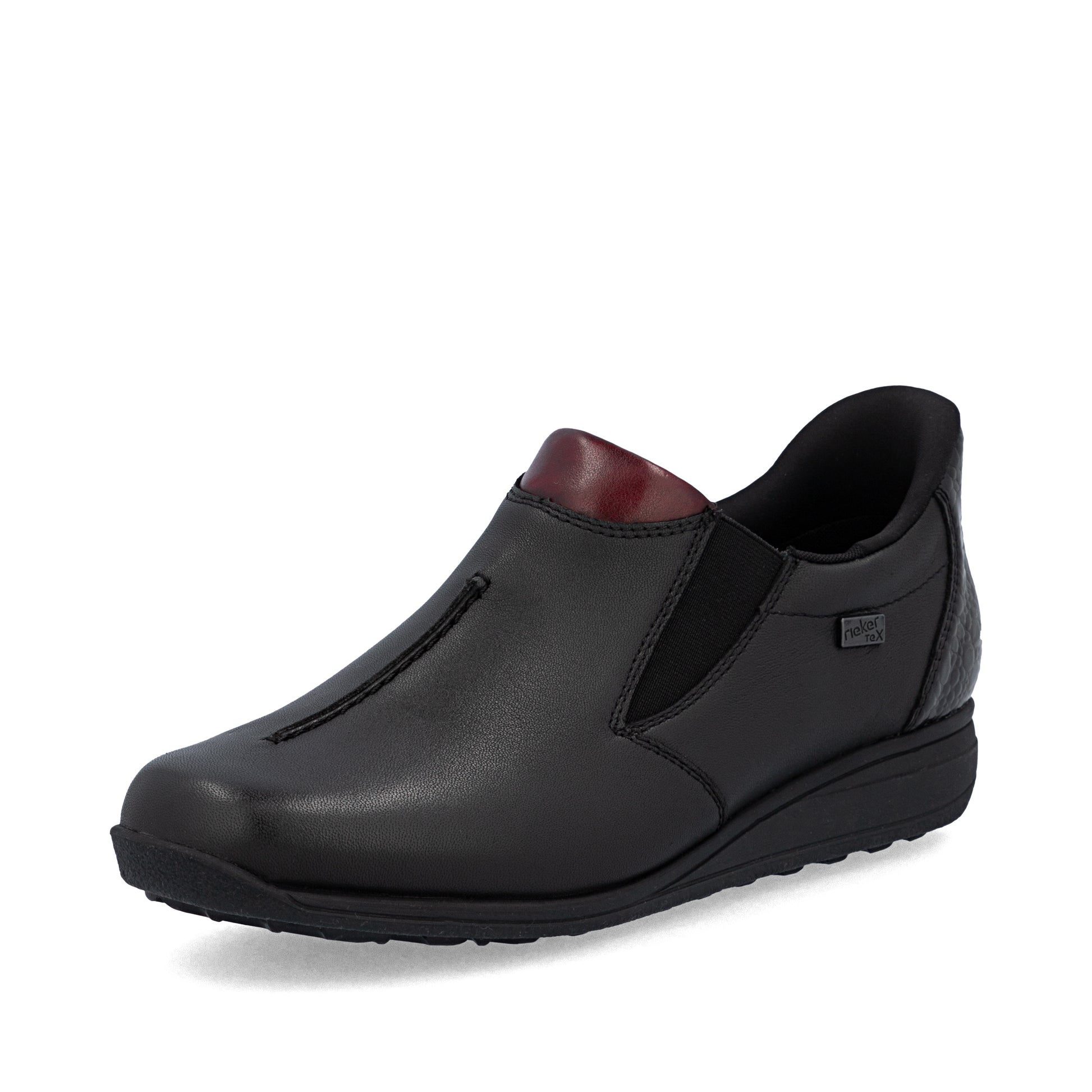 Black Elasticated Shoes for Women | Rieker 47253-00