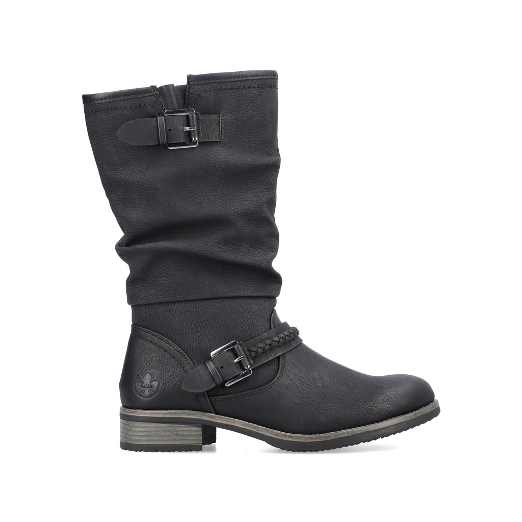 Black Zip Boots for Women | Rieker 98860-00