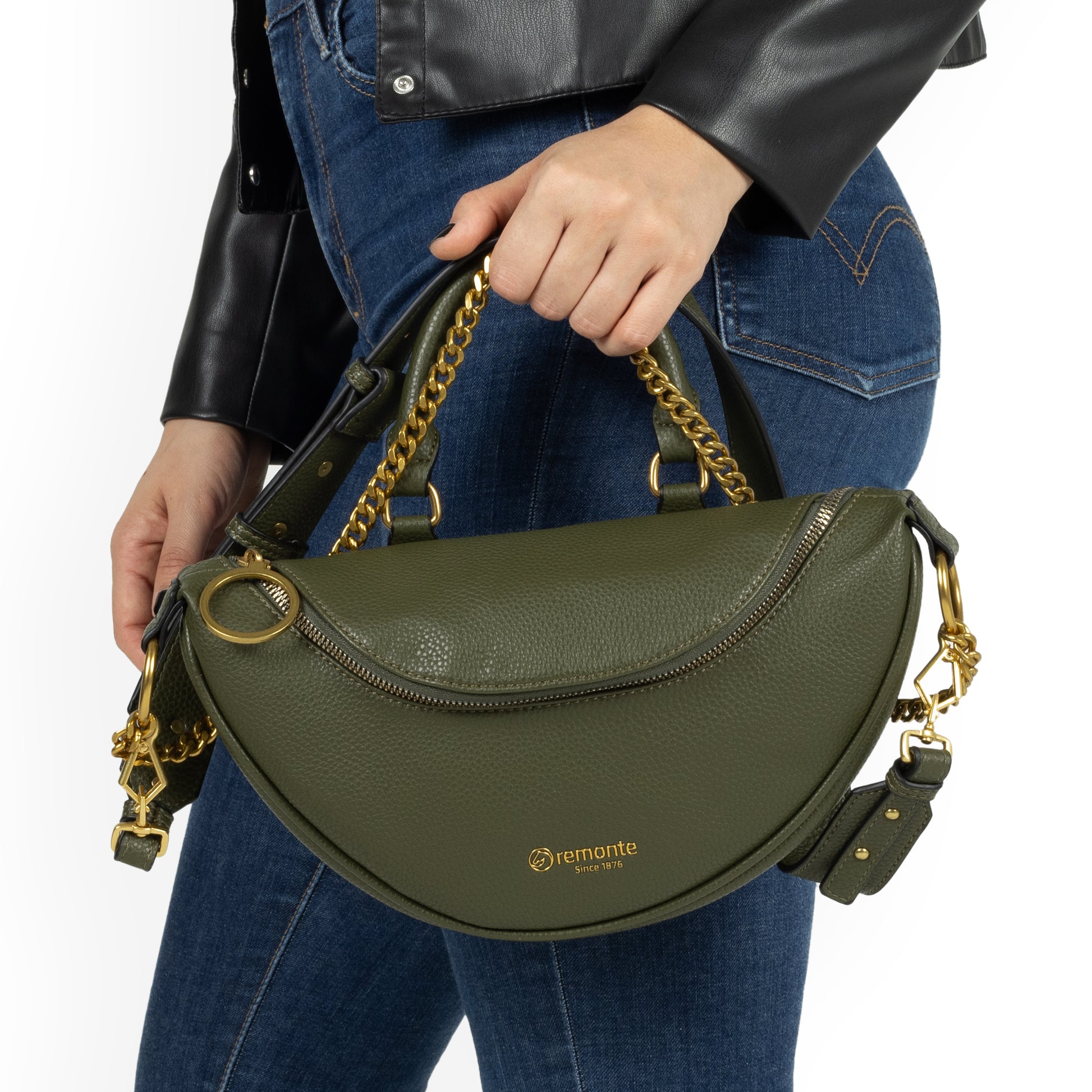 Green Zip Bags for Women | Remonte Q0807-54
