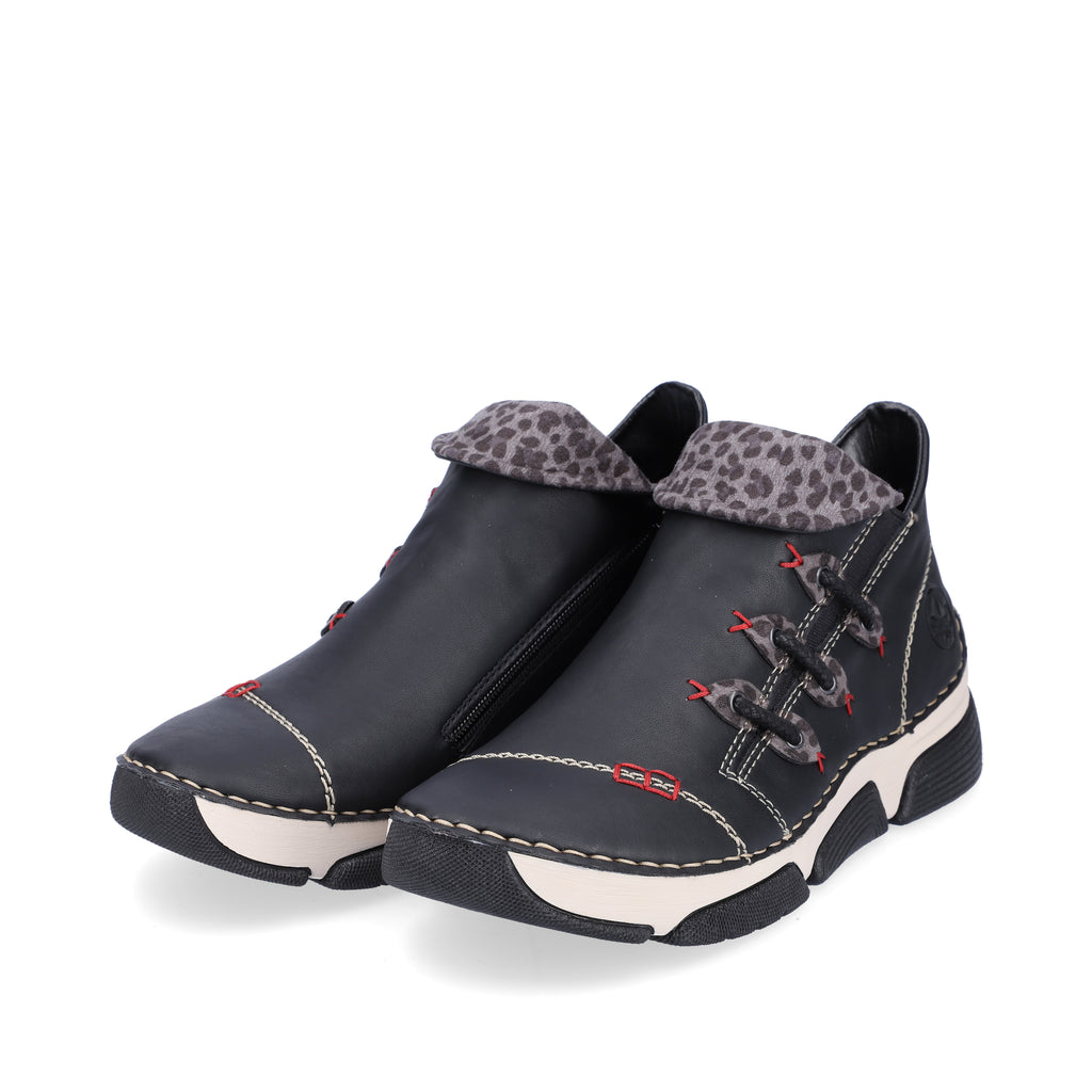 Black Zip Boots for Women | Rieker 45983-00