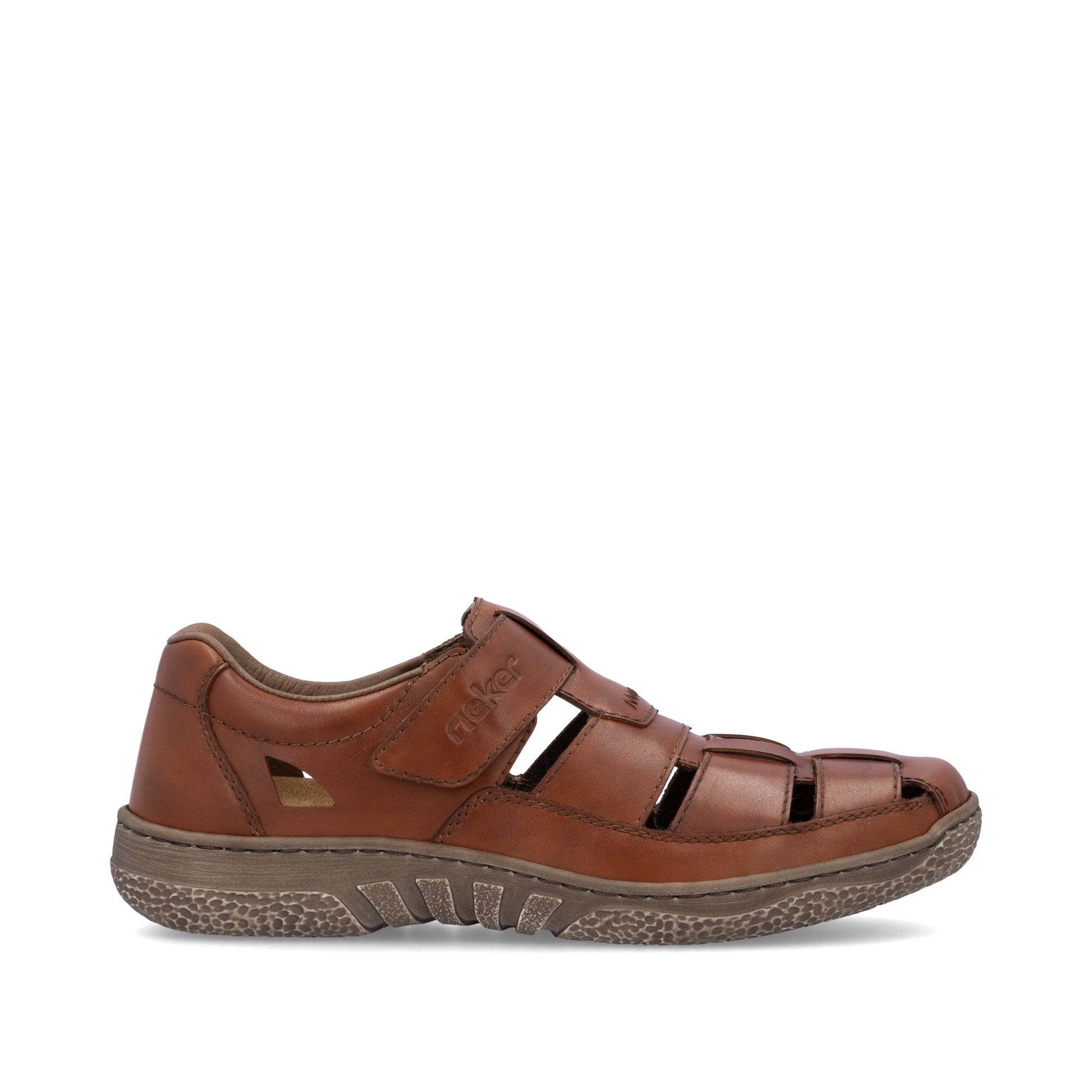 Brown Hook & Loop Shoes for Men | Rieker 03578-24