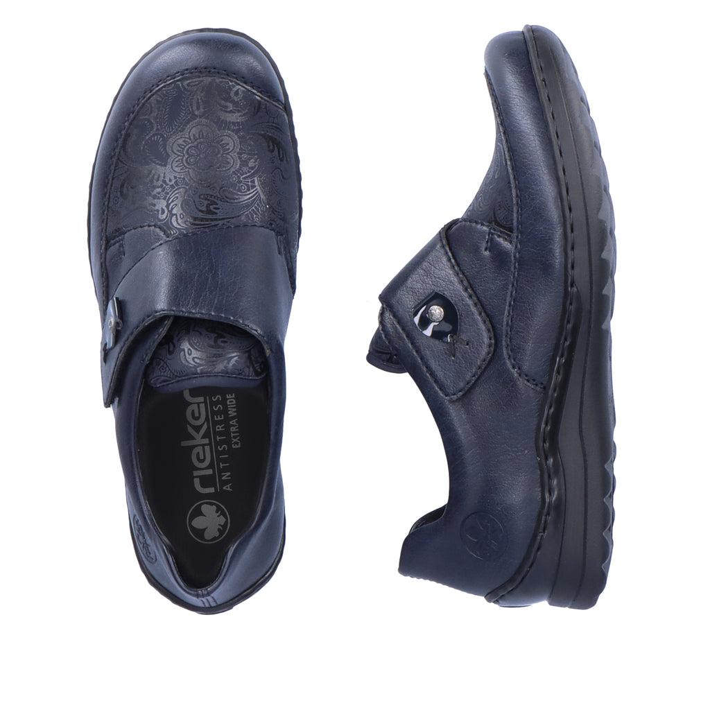 Blue Hook & Loop Shoes for Women | Rieker 48951-14