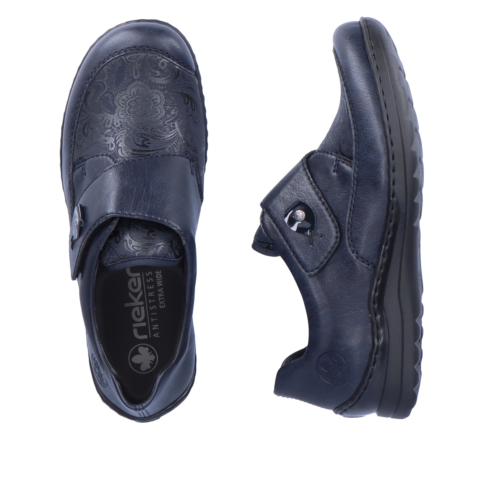 Blue Hook & Loop Shoes for Women | Rieker 48951-14