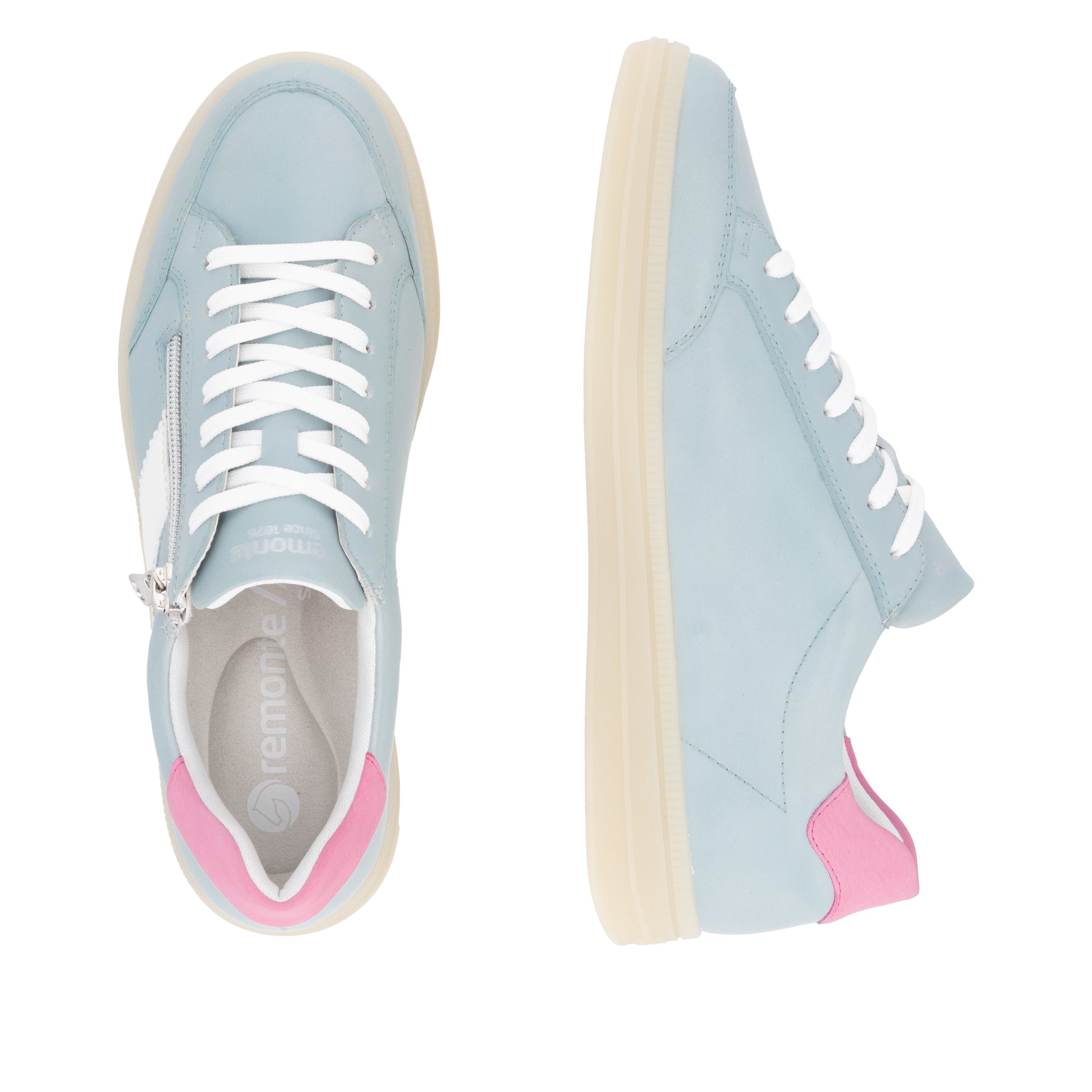 Blue Zip Shoes for Women | Remonte D2C02-12