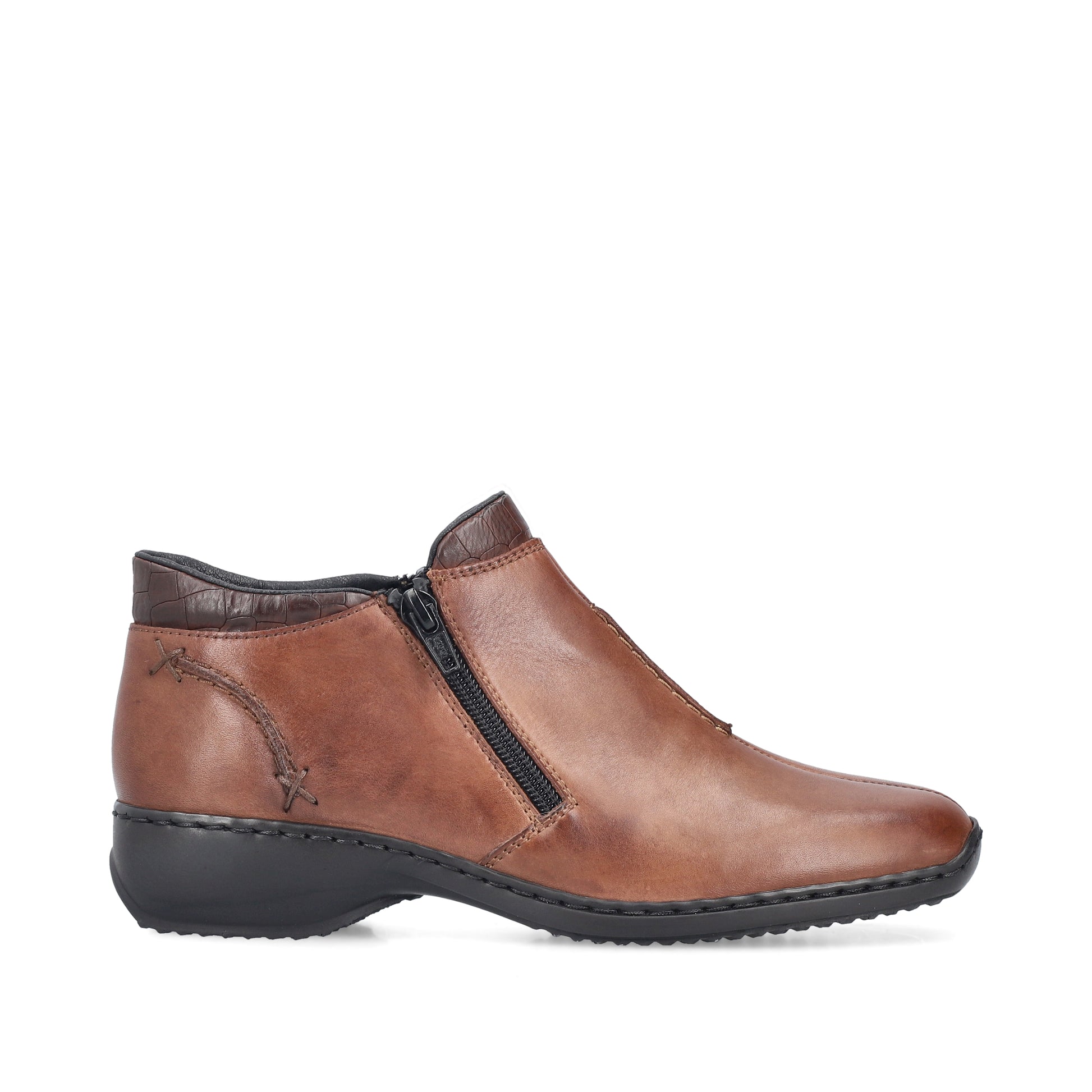 Brown Zip Boots for Women | Rieker L3882-24