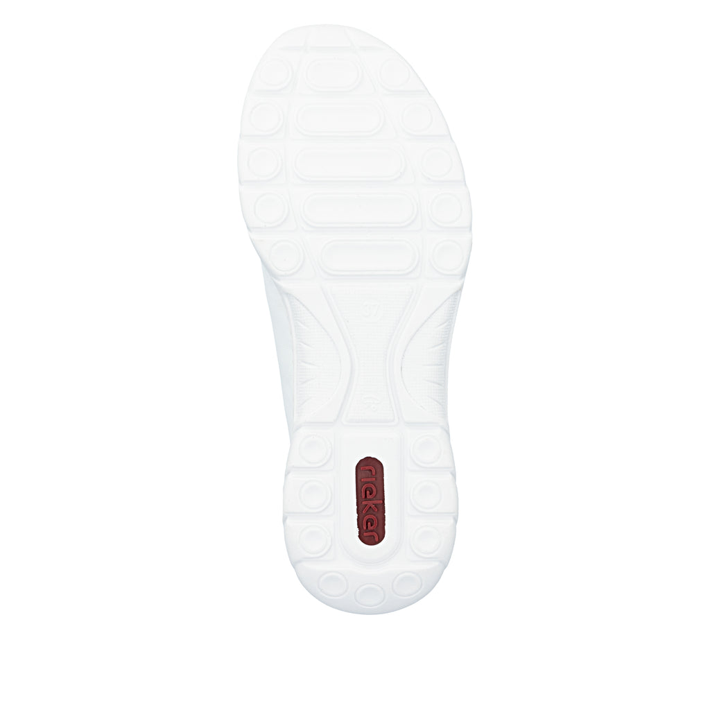 White Elasticated Shoes for Women | Rieker L32G9-80