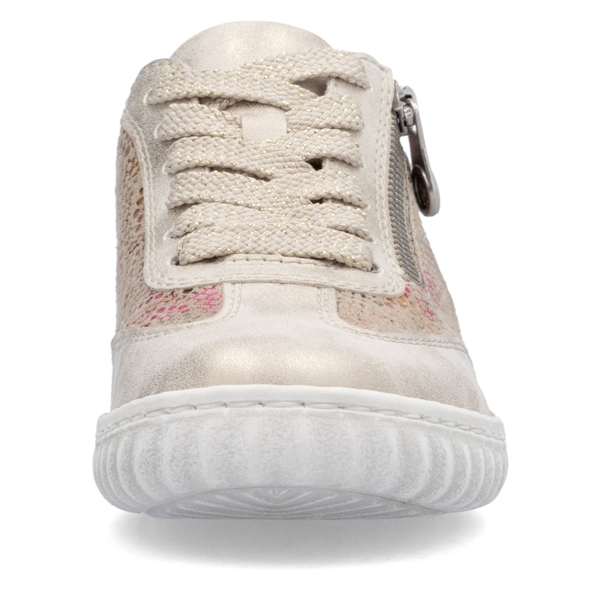 Beige Zip Shoes for Women | Rieker N0902-90