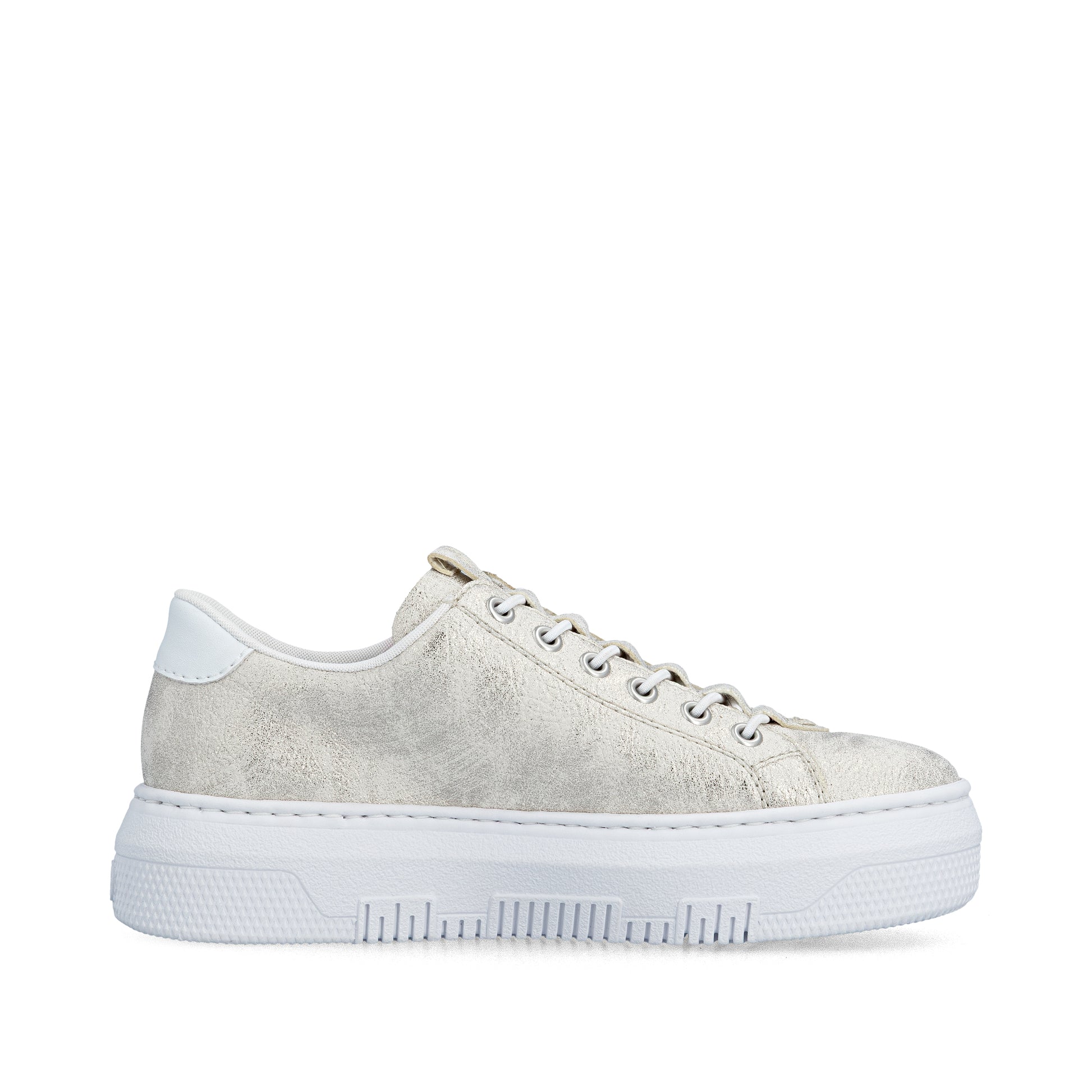 Beige Zip Shoes for Women | Rieker M1953-60
