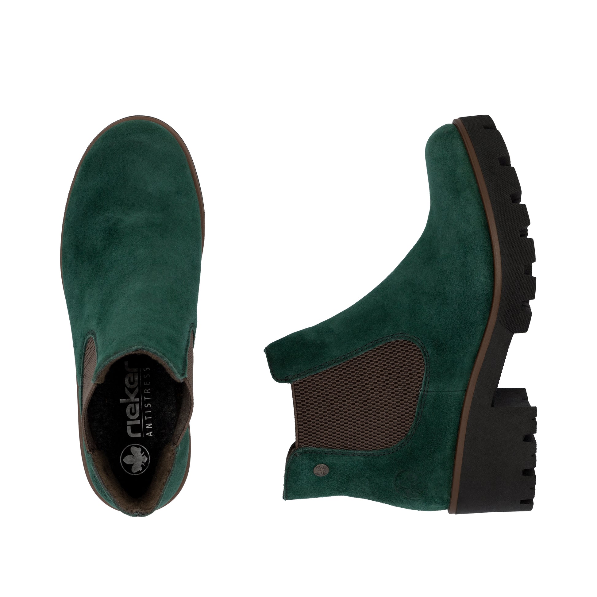 Green Elasticated Boots for Women | Rieker 79265-55