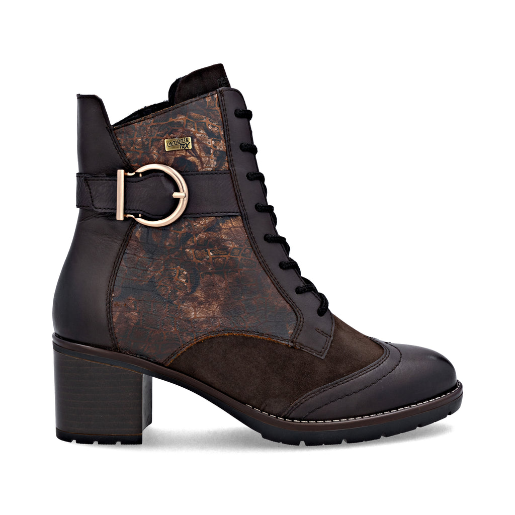 Brown Zip Boots for Women | Remonte D2A77-25