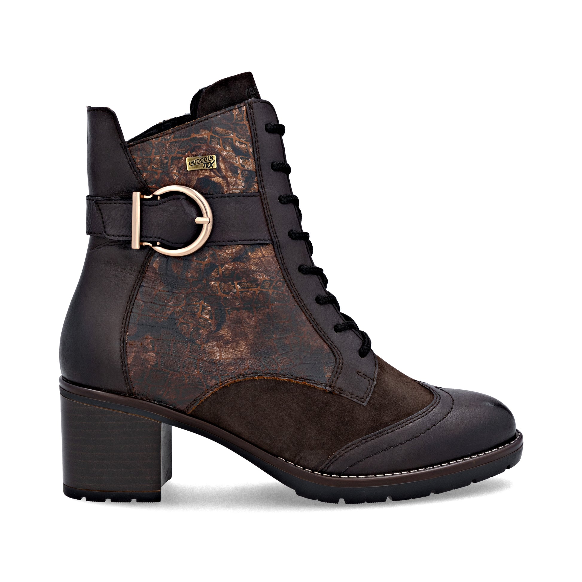 Brown Zip Boots for Women | Remonte D2A77-25