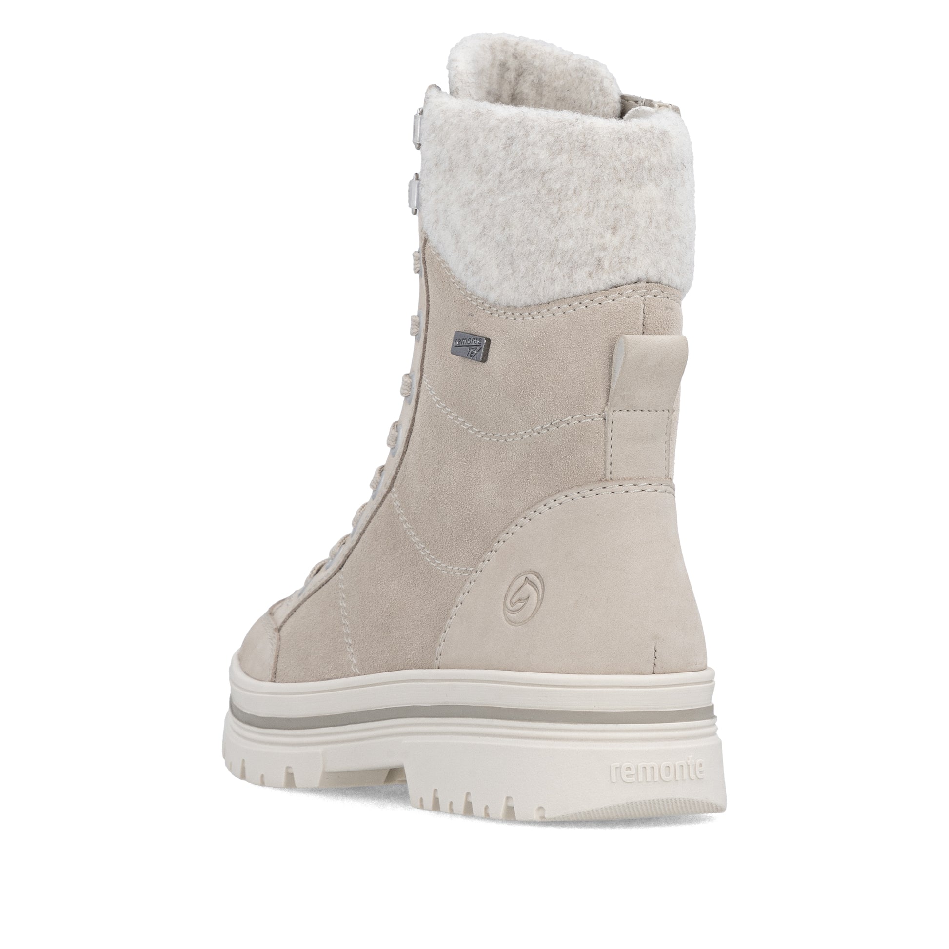 Beige Zip Boots for Women | Remonte D2U70-62