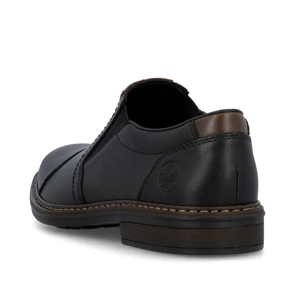 Black Elasticated Shoes for Men | Rieker 17659-00