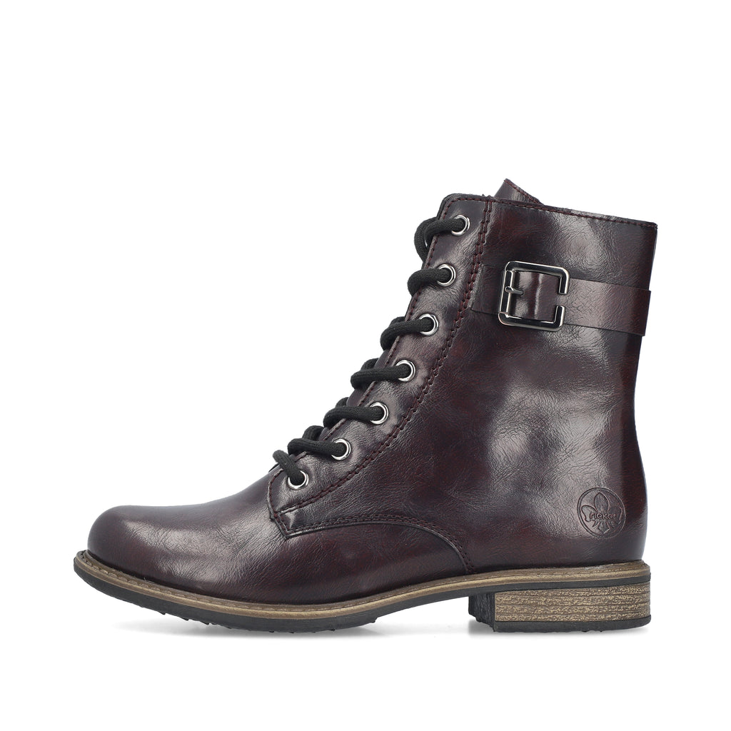 Red Zip Boots for Women | Rieker 74802-35