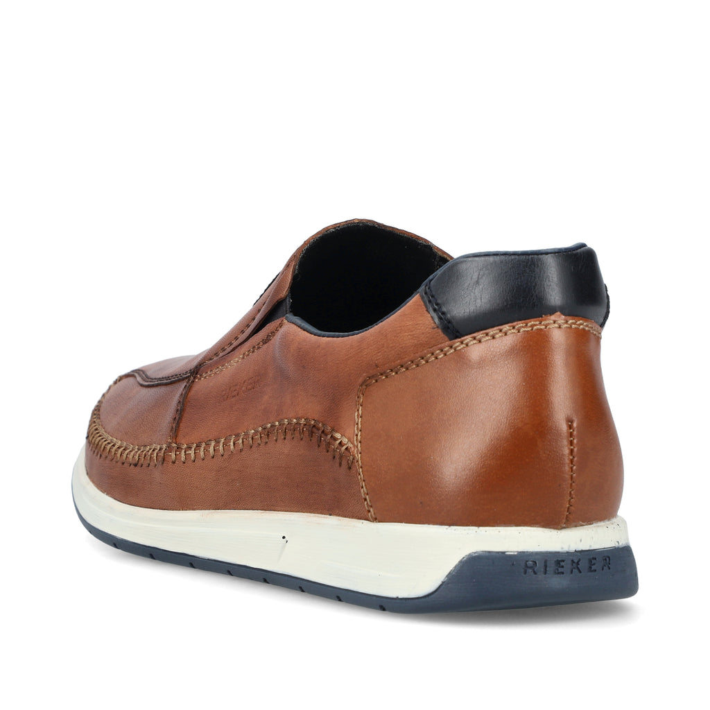 Brown Elasticated Shoes for Men | Rieker 11962-25
