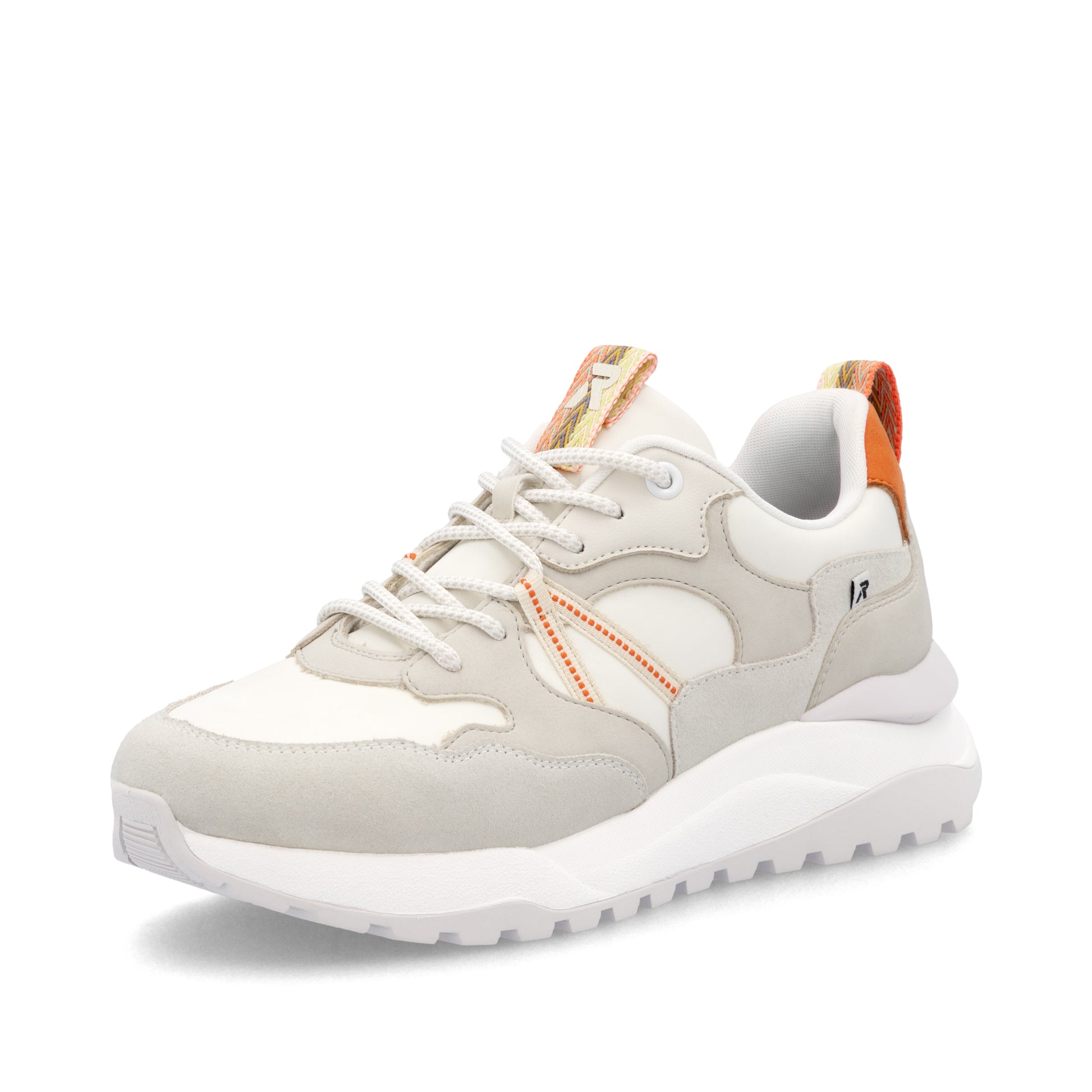 White Elasticated Shoes for Women | Rieker W2501-80