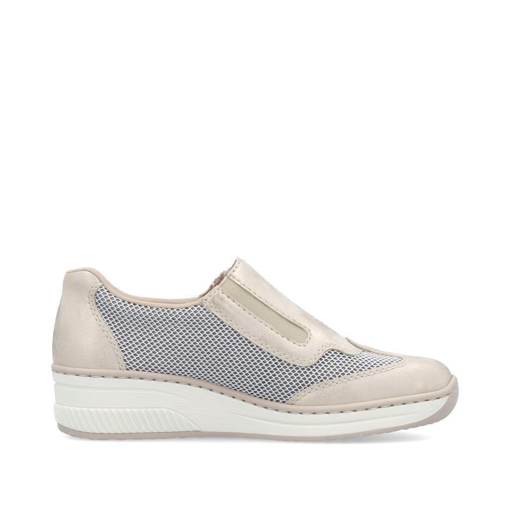 Beige Zip Shoes for Women | Rieker 48760-60