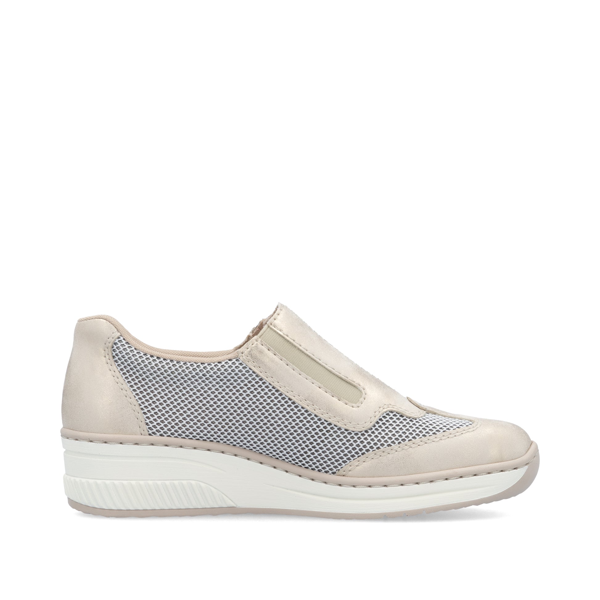 Beige Zip Shoes for Women | Rieker 48760-60