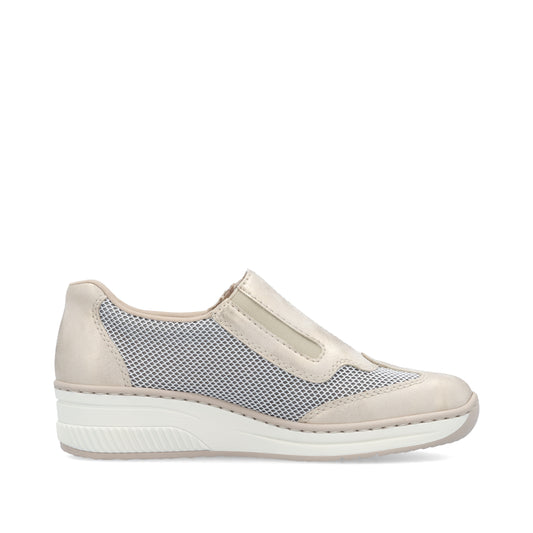 Rieker Women's Casual Slip-on Shoe - Beige | 48760-60