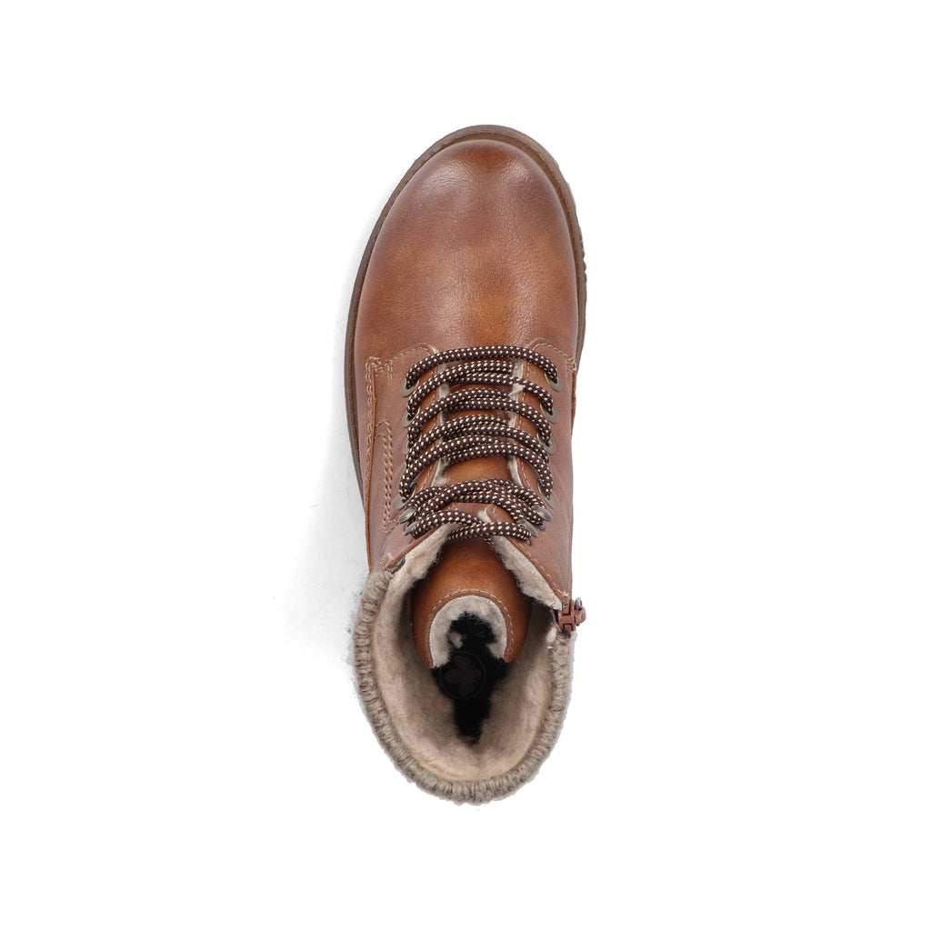 Brown Zip Boots for Women | Rieker 73220-24