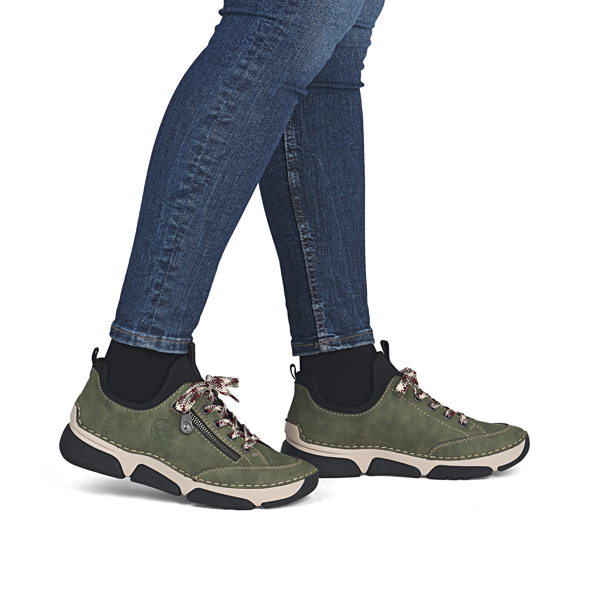 Green Elasticated Shoes for Women | Rieker 45973-54