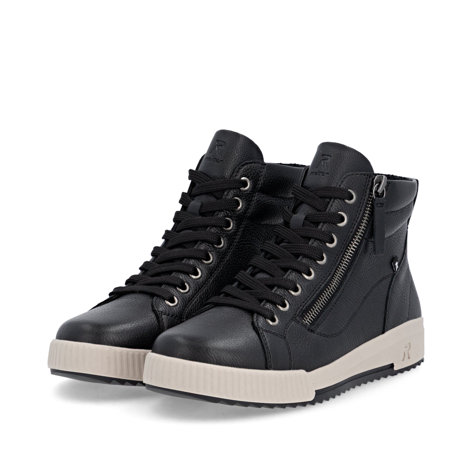Black Zip Boots for Women | Rieker Sport W0164-00