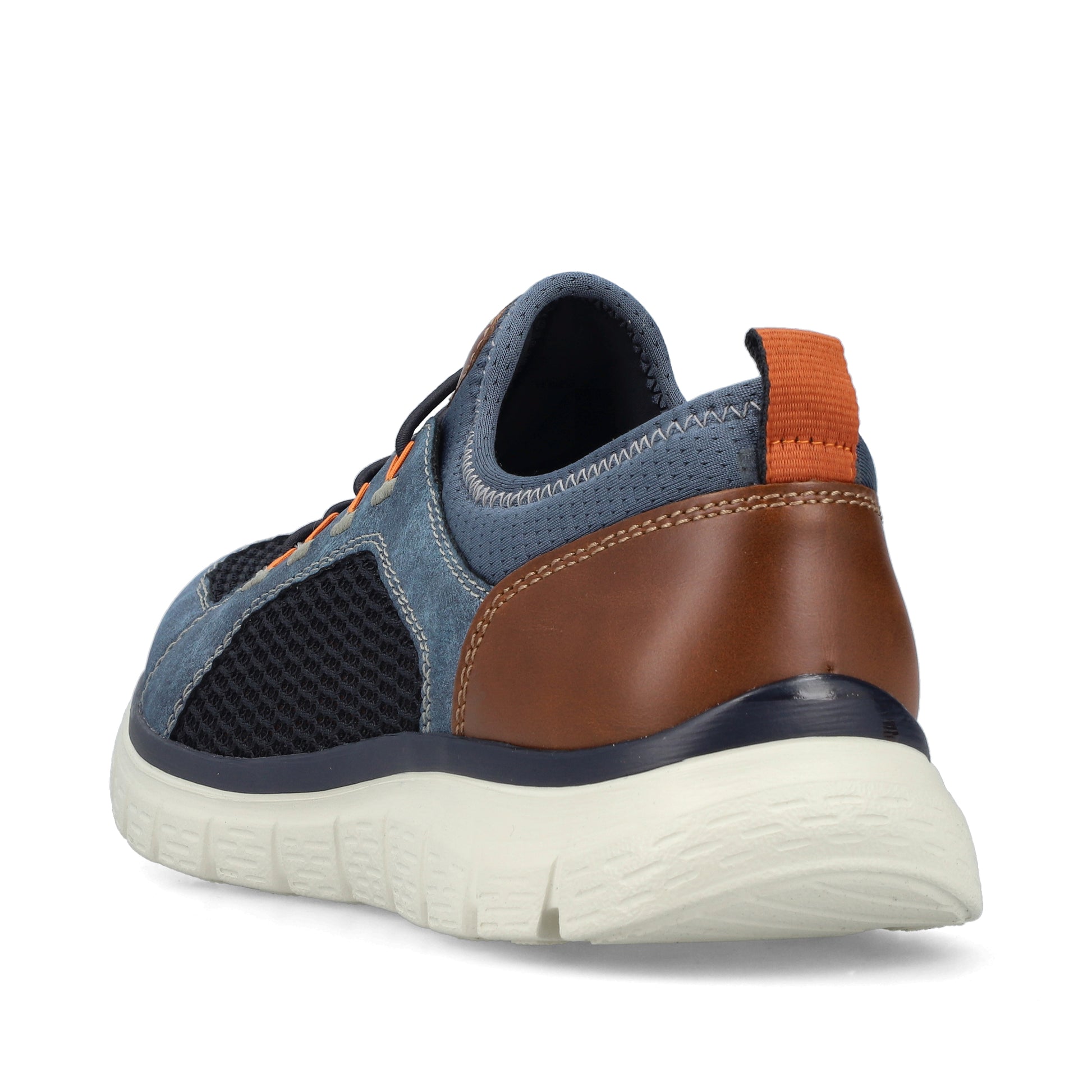 Blue Elasticated Shoes for Men | Rieker B6660-14