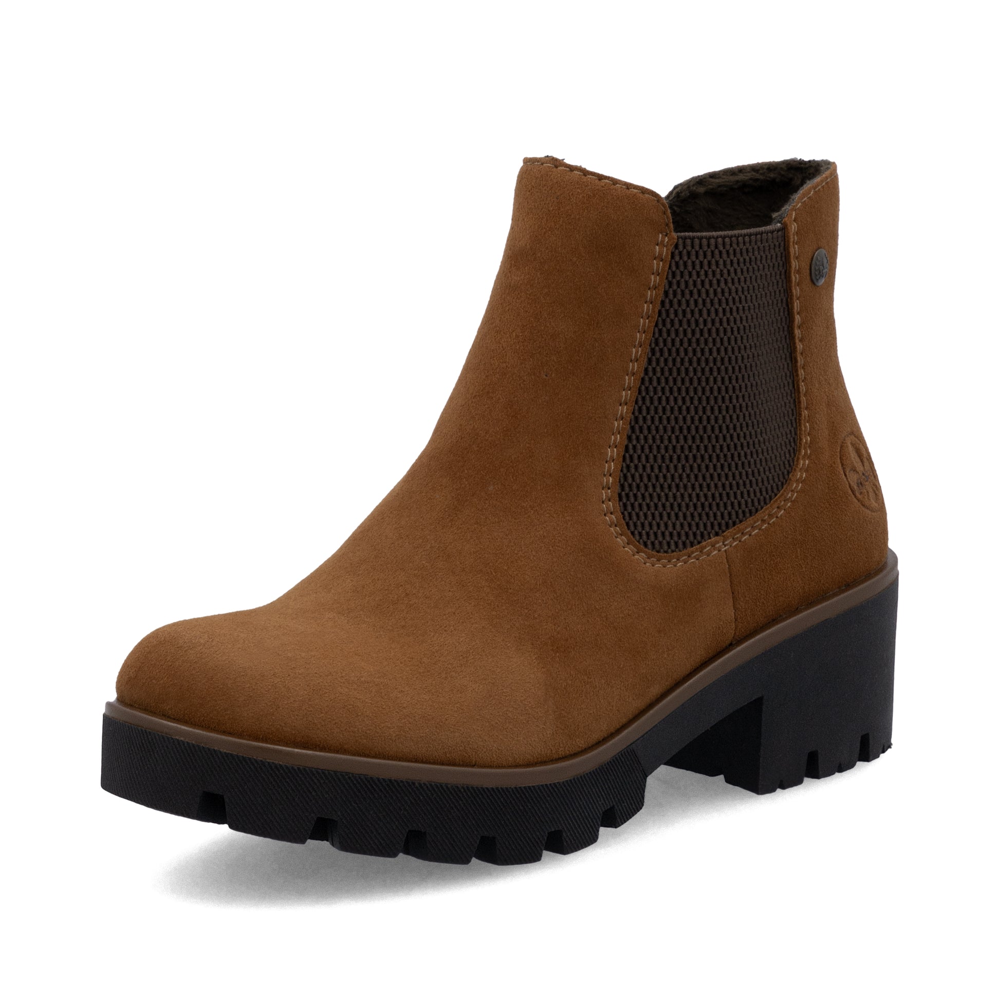 Brown Elasticated Boots for Women | Rieker 79265-22