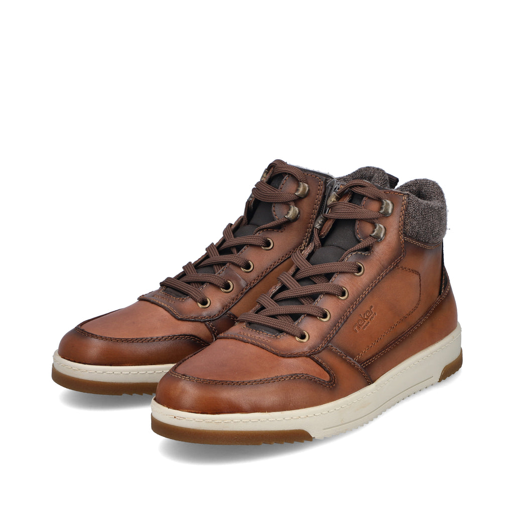 Brown Zip Boots for Men | Rieker 17530-25