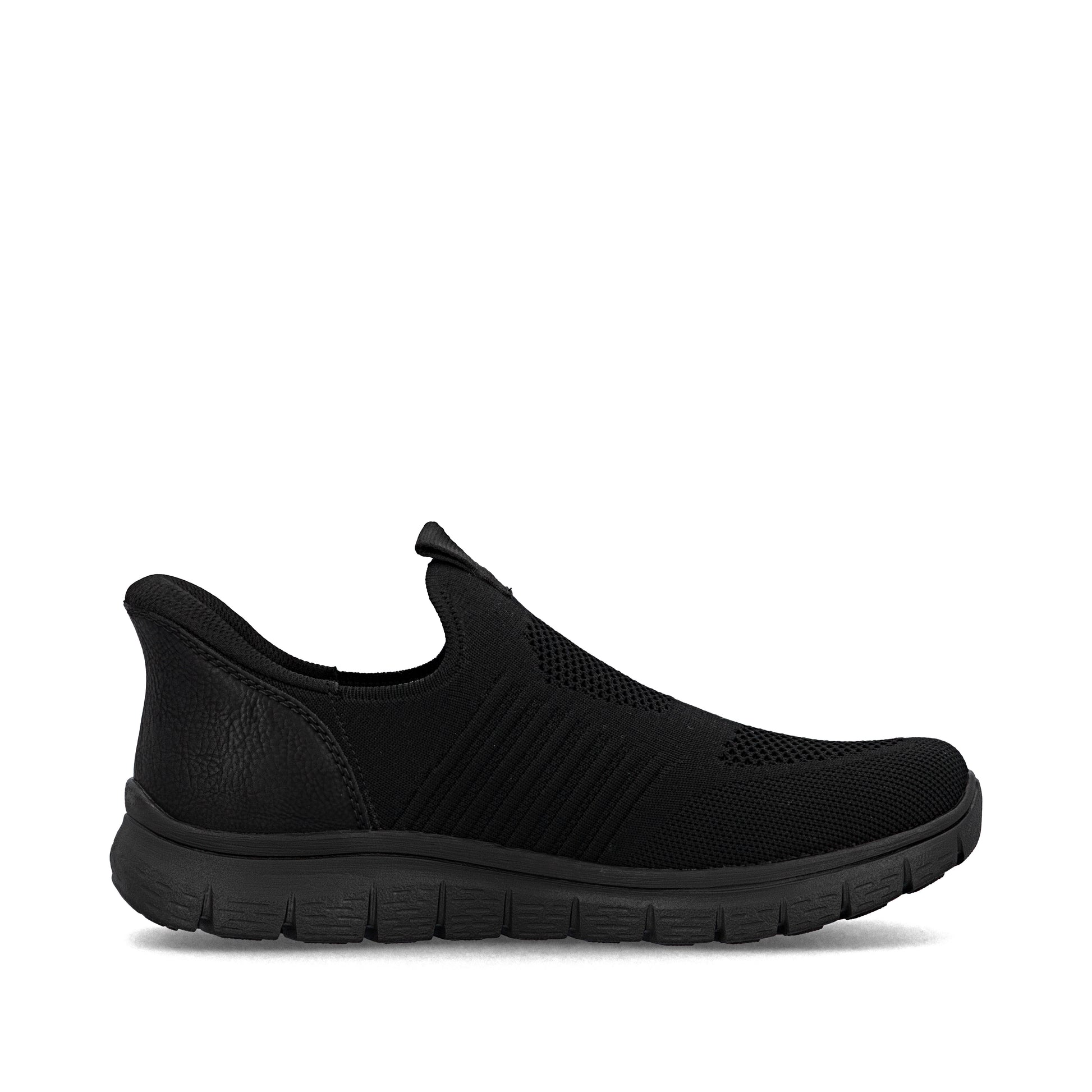 Black Elasticated Shoes for Men | Rieker B6659-01
