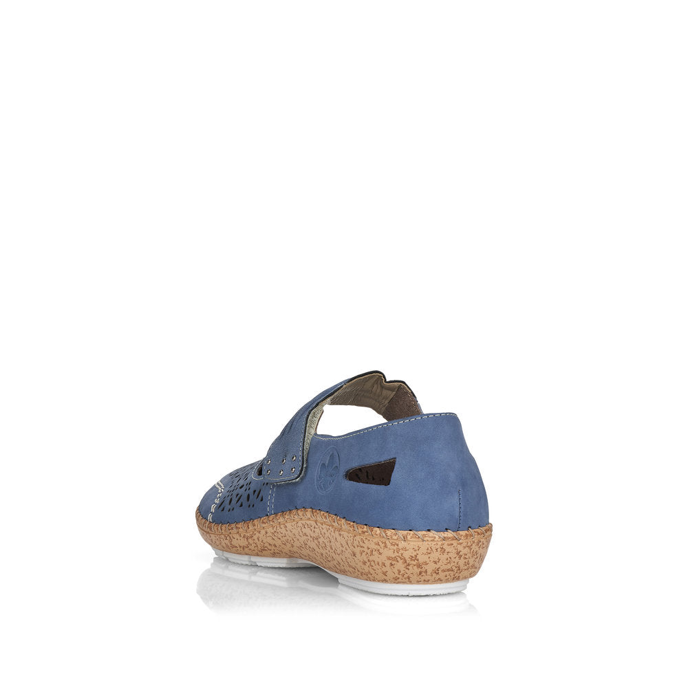 Rieker Women's Mary Jane Shoe - Blue | 44896-15