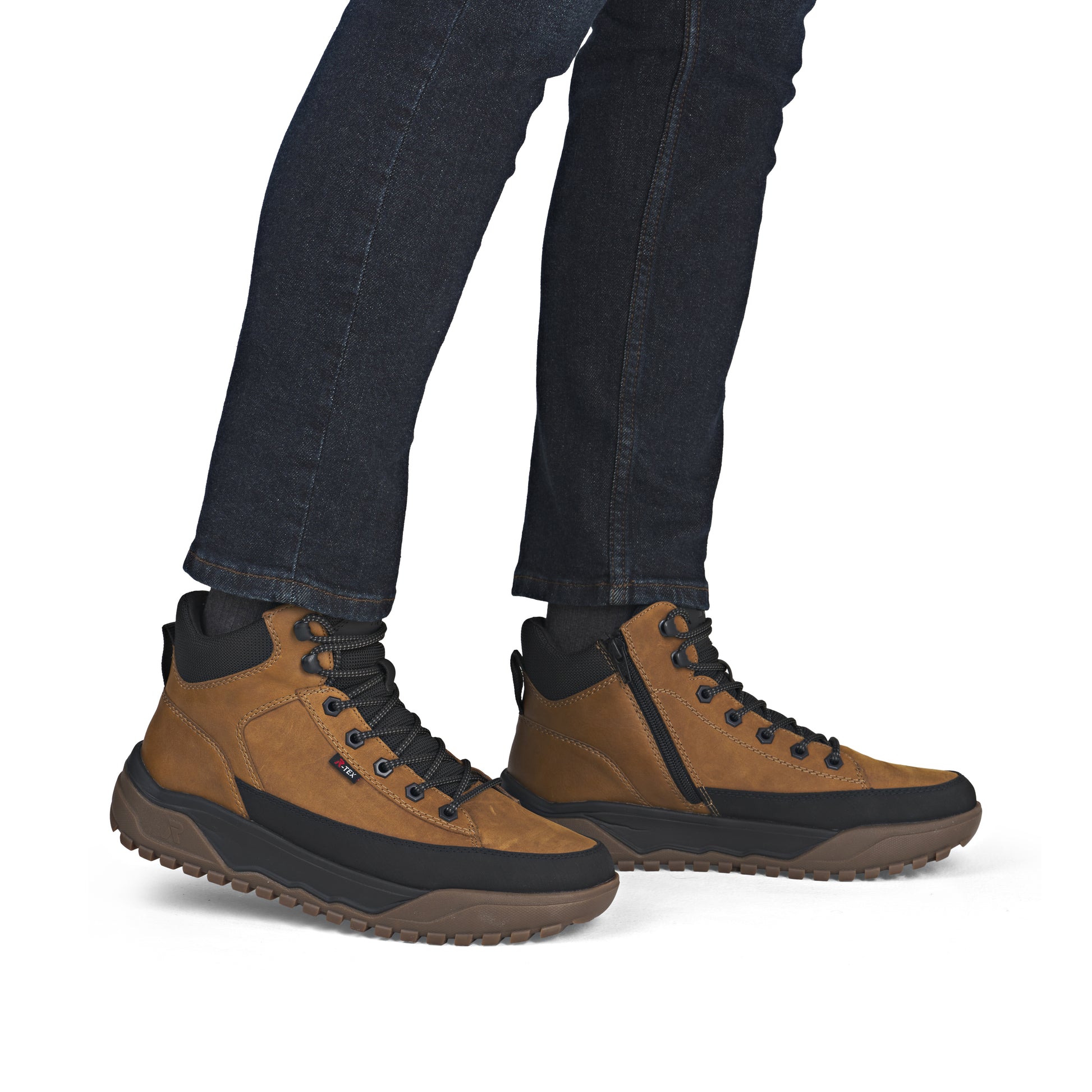 Yellow Zip Boots for Men | Rieker Sport U1571-68