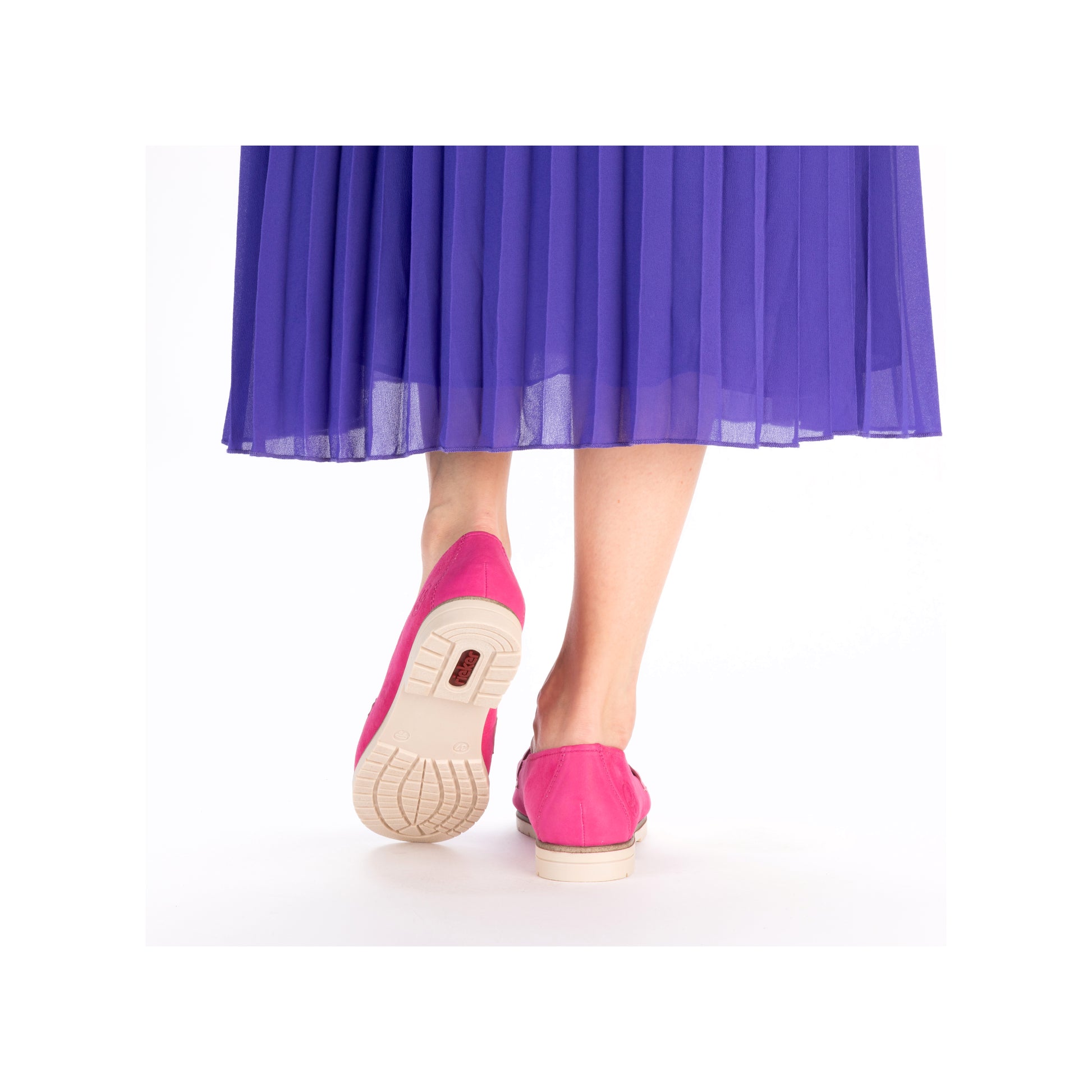Pink Elasticated Shoes for Women | Rieker 45301-31