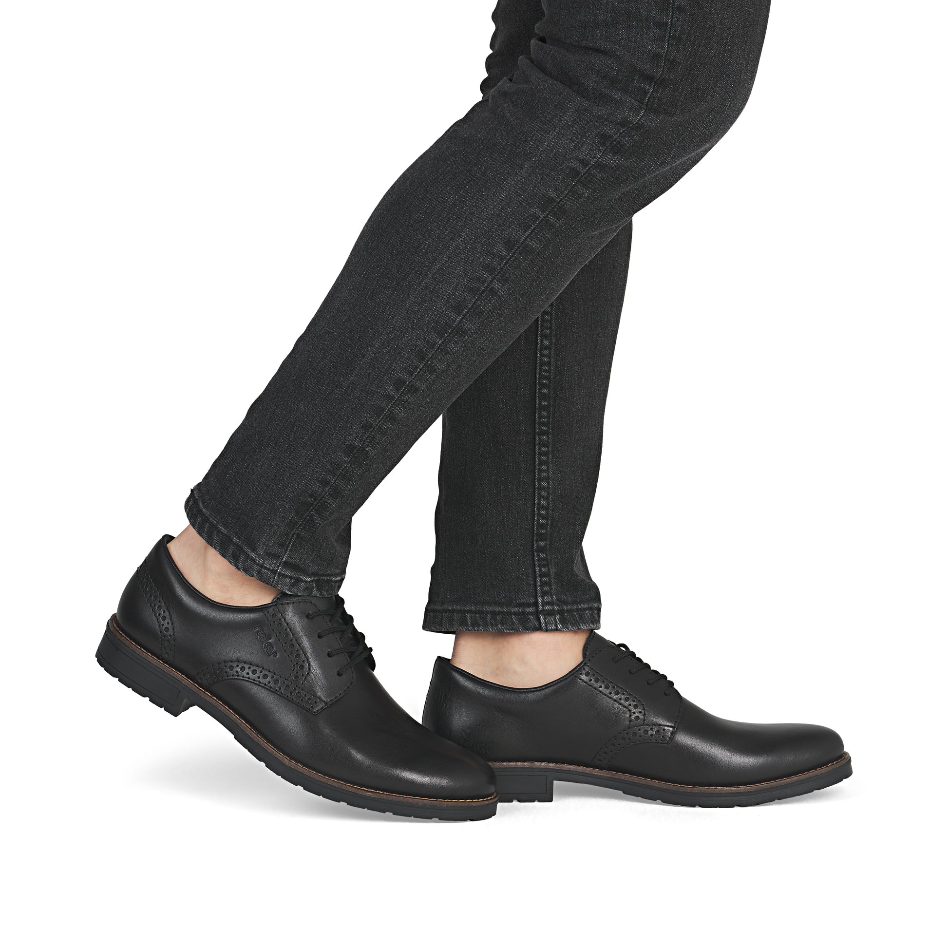 Black Elasticated Shoes for Men | Rieker 14642-00